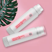 Feminine Modern Pink Girly Makeup Lip Balm Tube Etiketten