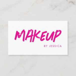 Feminine moderne Typografie Pink Visitenkarte