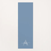 Feminine Monogram Script Calligraphy Yogamatte (Vorderseite)