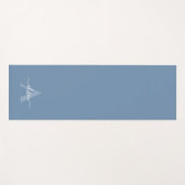 Feminine Monogramm-Schrift-Calligraphie Yogamatte (Vorderseite (Horizontal))