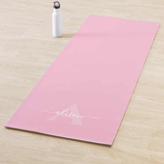 Feminine Monogramm-Schrift-Calligraphie Yogamatte