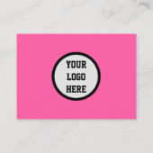 Feminine Nail Art QR Code Scannable Neon Pink Visitenkarte (Rückseite)