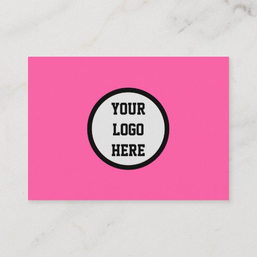 Feminine Nail Art QR Code Scannable Neon Pink Visitenkarte (Rückseite)