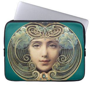 Feminine Nouveau Vintag Beauty Laptopschutzhülle
