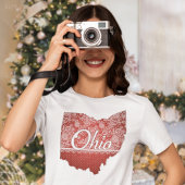 Feminine Ohio Imitats Spitzen und Stifte sehen aus Tri-Blend Shirt