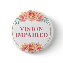 Feminine Orange Rose Floral Vision Impaired