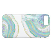 Feminine Pastel Agate Pattern Case-Mate iPhone Hülle (Rückseite (Horizontal))