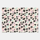 Feminine Pastel Leopard Spots Geschenkpapier Set (Vorderseite 3)