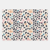 Feminine Pastel Leopard Spots Geschenkpapier Set (Vorderseite)