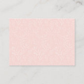 Feminine Pastel Pink Books for Baby Enclosure Card Visitenkarte (Rückseite)