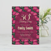 Feminine Peonies Themed Nature-Inspired Parties Einladung (Stehend Vorderseite)