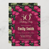 Feminine Peonies Themed Nature-Inspired Parties Einladung (Vorne/Hinten)