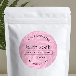 Feminine Pink Bath & Body Round Produkt wasserdich Etiketten
