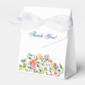 Feminine Pink Bright Floral Rose Brautparty Geschenkschachtel (Vorderseite)