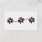 Feminine Pink Business Cards Visitenkarte (Rückseite)