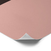 Feminine Pink Digital Art Beach Seascape Poster (Ecke)