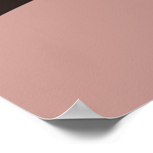 Feminine Pink Digital Art Beach Seascape Poster (Ecke)