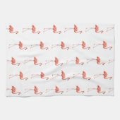Feminine Pink Flamingo Muster Handtuch (Horizontal)