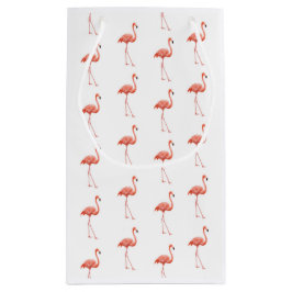 Feminine Pink Flamingo Muster Kleine Geschenktüte