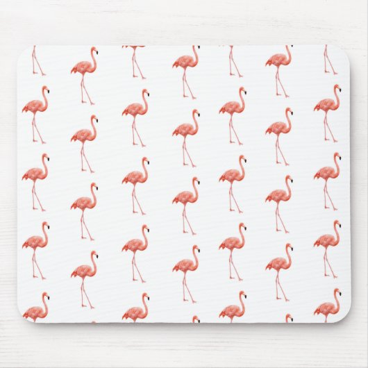Feminine Pink Flamingo Muster Mousepad (Vorne)