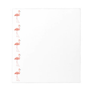 Feminine Pink Flamingo Muster Notizblock