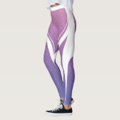 Feminine Pink Lila Glitzer Herzmuskel Leggings (Links)