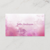 Feminine Pink Marmor schwimmende Tinte Visitenkart Visitenkarte (Vorderseite)