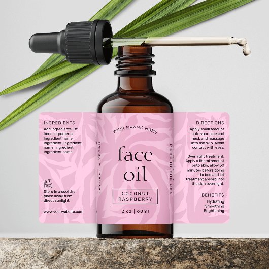 Feminine Pink Modernes 2 OZ Kosmetisches Flaschene