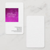 Feminine Pink Modernes Berufliches Minimalistisch Visitenkarte (Vorne/Hinten)