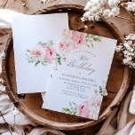 Feminine Pink Roses Floral 30. Geburtstag Party Einladung<br><div class="desc">Eine wunderschöne und feminine Party Einladung,  um einen 30. Geburtstag im eleganten Stil zu feiern. Dieses Blumendesign grenzt an ein zauberhaftes Ambiente aus rosa Rosen und Grün. Diese Einladung ist als gedruckte Einladung oder als digitaler Download erhältlich.</div>