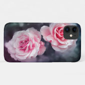 Feminine Pink Roses Foto Case-Mate iPhone Hülle (Rückseite (Horizontal))