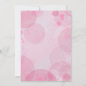 Feminine Pink und Gold Eiffelturm Paris Sweet 16 Einladung (Rückseite)