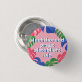 Feminine Pink Verlasst holländisch Hearing Button (Vorne & Hinten)