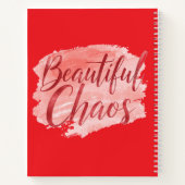 Feminine Pink Watercolor Beautiful Chaos Notizblock (Rückseite)