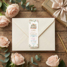 Feminine pink watercolor floral return address
