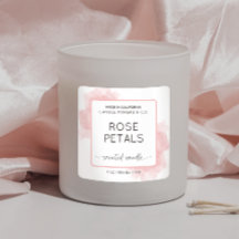 Feminine Pink Watercolor Script Schriftart Candles