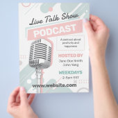 Feminine Podcast Talk Show Flyer (Hand)