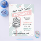Feminine Podcast Talk Show Flyer (Einzeln)