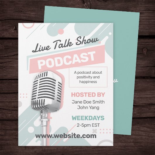 Feminine Podcast Talk Show Flyer