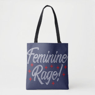 Feminine Rage Kristall Design Tasche