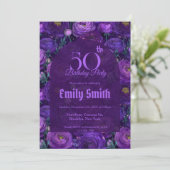 Feminine Ranunculus Petal Kids’ Birthday Einladung (Stehend Vorderseite)