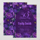 Feminine Ranunculus Petal Kids’ Birthday Einladung (Vorne/Hinten)