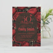 Feminine Ranunculus Themed Boho Birthday Einladung (Stehend Vorderseite)