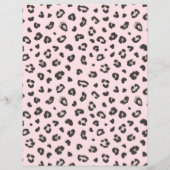 Feminine rosa Leopard Druckvorlage (Rückseite)