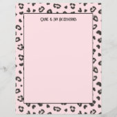 Feminine rosa Leopard Druckvorlage (Vorderseite)