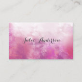 Feminine Rosa Marmor schwimmende Tinte Visitenkarte (Vorderseite)