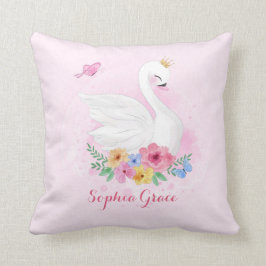 Feminine Rosa Swan Princess Kinderzimmer Dekoratio Kissen