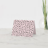 Feminine rosa und schwarze Leoparden (Rückseite)