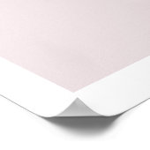 Feminine rosa Zitattypografie positive Wandkunst Poster (Ecke)