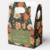 Feminine Rose Floral Birthday Celebration Geschenkschachtel (Geöffnet)